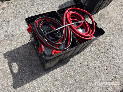 Quantity of (5) 26 ft 800 amp HD Booster Cables (Unused)