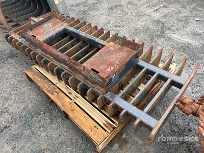 2040 mm Râteau à racines pour Skid Steer