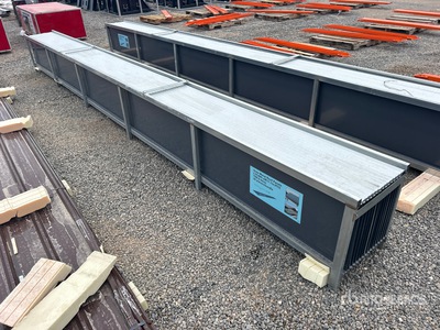 Quantity of (30) 20 ft x 17.7 in Grey Metal Roof Panels (Unused)