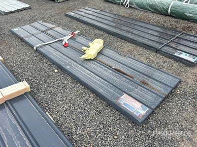 Quantity of (70) 12 ft x 3 ft Grey Metal Corrugated Tin (Unused)