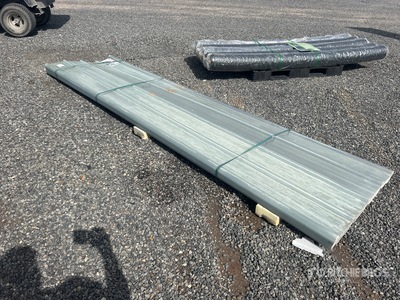 Quantity of (30) 12 ft x 3 ft Corrugated Polycarbonate Roof Panel (Unused)