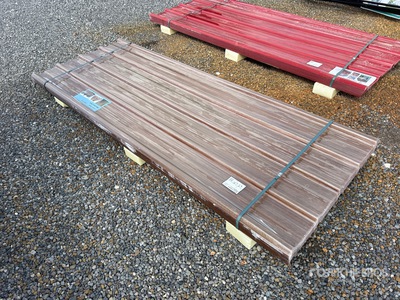Quantity of (30) 7.87 ft x 3 ft Polycarbonate Roof Panel in Light Brown (Unused)