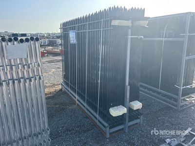Quantity of (20) 10 ft x 7 ft Powder Coated Fencing (Unused)