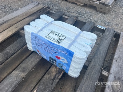 Quantity of (20) 1.2 in x 9.8 ft Heavy Duty Industrial Polyester Lifting حبال (Unused)