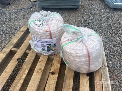 Quantity of (2) 328 ft x 3/4 in High Strength Polyester Rope (Unused)