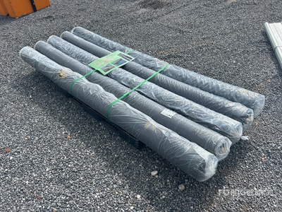 Quantity of (5) 16.4 ft × 300 ft Woven Landscape Fabric (Unused)