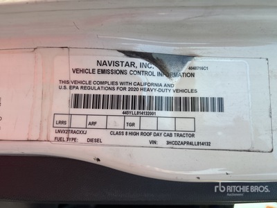 2020 International LT625 6x4 Cabeza Tractora Cabina Corta