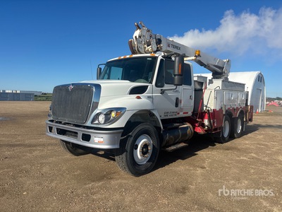 2008 Terex Telelect Commander C4047 on 2009 International WorkStar 7500 6x4 Extended Cab Digger Derrick Truck