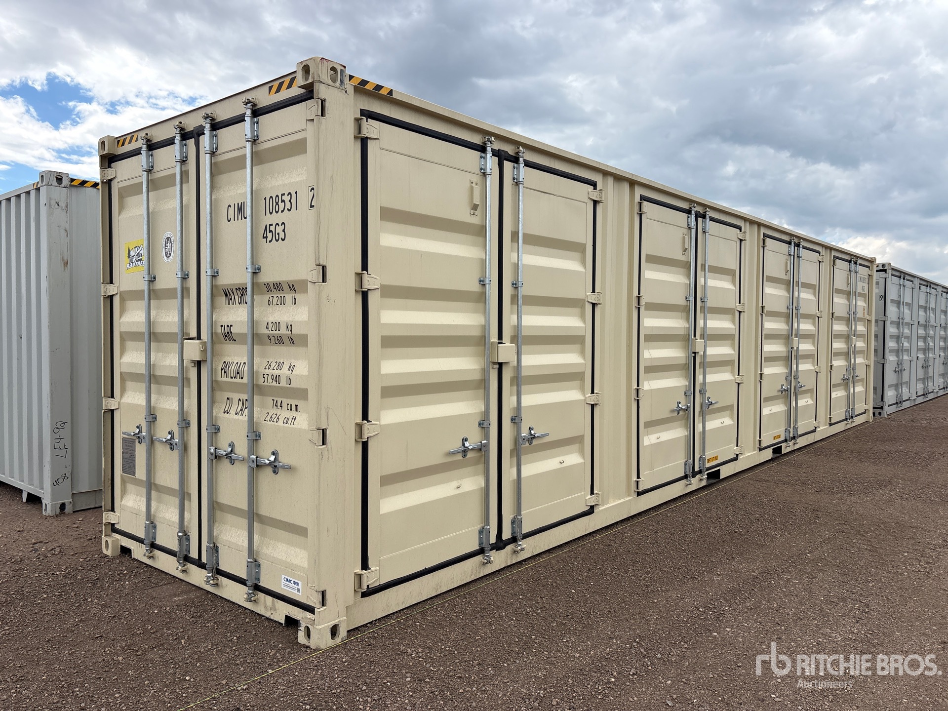 2026 40 ft High Cube Multi-Door Storage Container