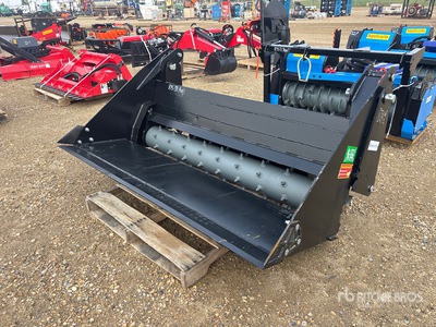 2026 Raytree RPRB72 72 in 6 IN 1 Skid Steer Power Rake (Unused)