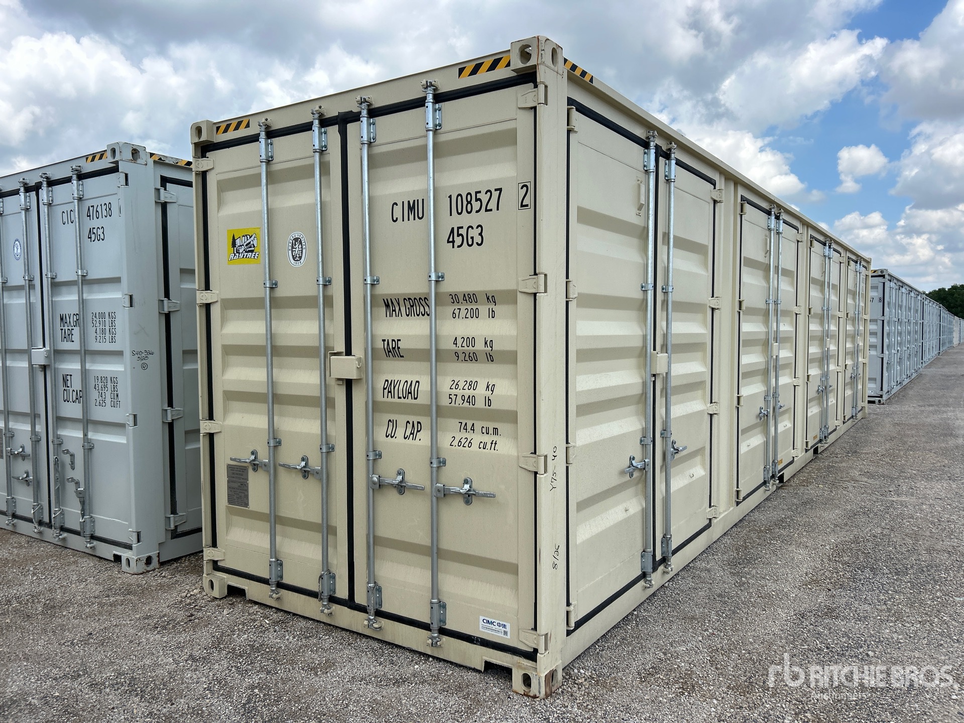 2026 40 ft High Cube Multi-Door Storage Container