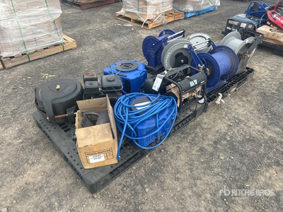 Quantity of Misc. Air Hoses & Reels w/ Permanet Magnet Air Compressor
