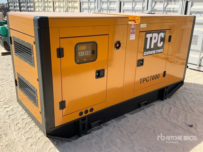 2025 TPC TPC7000 175 kVA Skid-Mounted Generator Set (Unused)