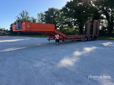 2007 Robuste Kaiser S5703F Tri/A Remorque Porte-Engins 3 Essieux Lowboy Trailer