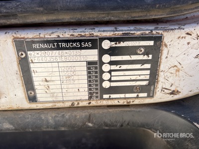 2014 Renault Medium 240 E6 4x2 Camion Benne Avec Balayeuse شاحنة قلابة /محور واحد