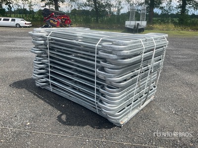 Quantity of (24) Livestock Fence Panels Divers