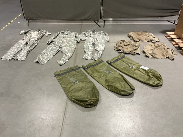 (26) Cold Weather Jackets, (21) Pairs of Mechanic's Coveralls & Assorted Items