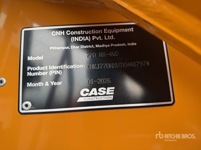 2026 Case 770NX 4x4 Retroexcavadora (Sin Usar) / Backhoe Loader (Unused)