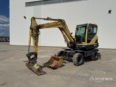 2010 Hyundai Robex 55W-9 Pelle Sur Pneus Escavatore gommato