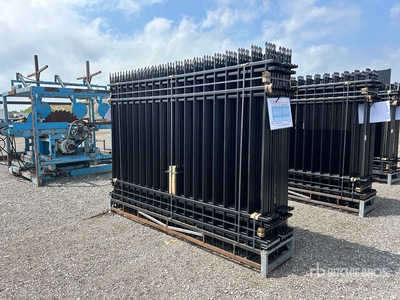 Quantity of (20) Canex 9 ft 8 in x 6 ft 10 in Powder Coated Site Fence (Unused)