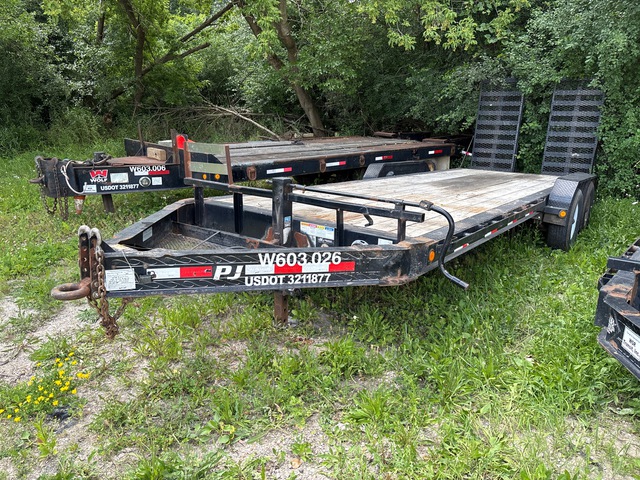 2020 PJ H4222 22 ft T/A Equipment Trailer