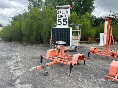 2018 K&K Systems 2000R18WT S/A Radar Speed Monitor Trailer (Inoperable)