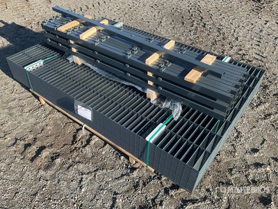 Qty of 75 Meter (1,63m x 2,50m) سياج الموقع (Unused)