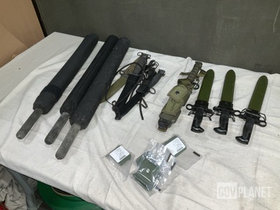 (78) Vision Block Clips, (7) Bayonet Knives & Assorted Items