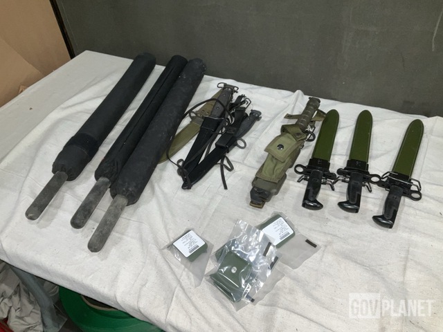 (78) Vision Block Clips, (7) Bayonet Knives & Assorted Items