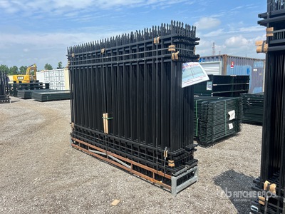 Quantity of (20) Canex 9 ft 8 in x 6 ft 10 in Powder Coated Site Fence (Unused)