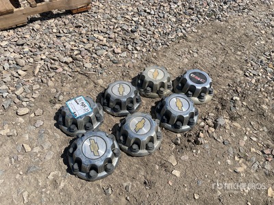 (6) Chevrolet Hub Caps (1) Gmc hub cap