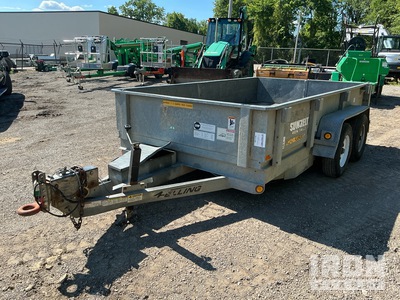 2017 Felling FT10DTHDG 12 ft T/A Dump Utility Trailer