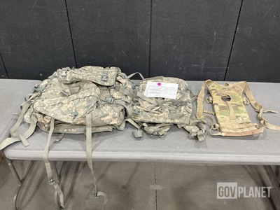 (43) Hydration System Carriers, (23) Assault Packs & Assorted Items