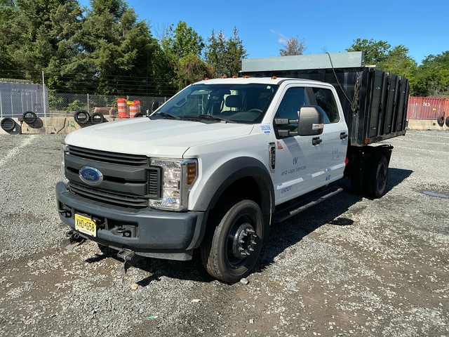 2018 Ford F450 XL 4x2 Crew Cab Flatbed Dump Truck