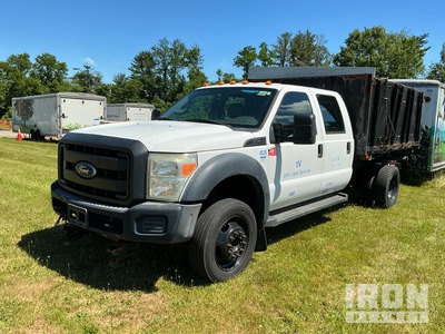 2015 Ford F-450 XL 4x2 Crew Cab Flatbed Dump Truck