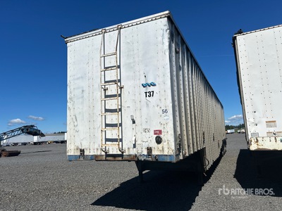 56 ft x 102 in Quad/A Belly Open-Top Chip Trailer