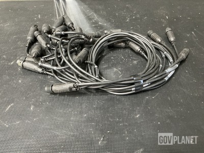 (9) Television Equipment Associates RA2/MK/AP Radio Frequency Cable Assemblies