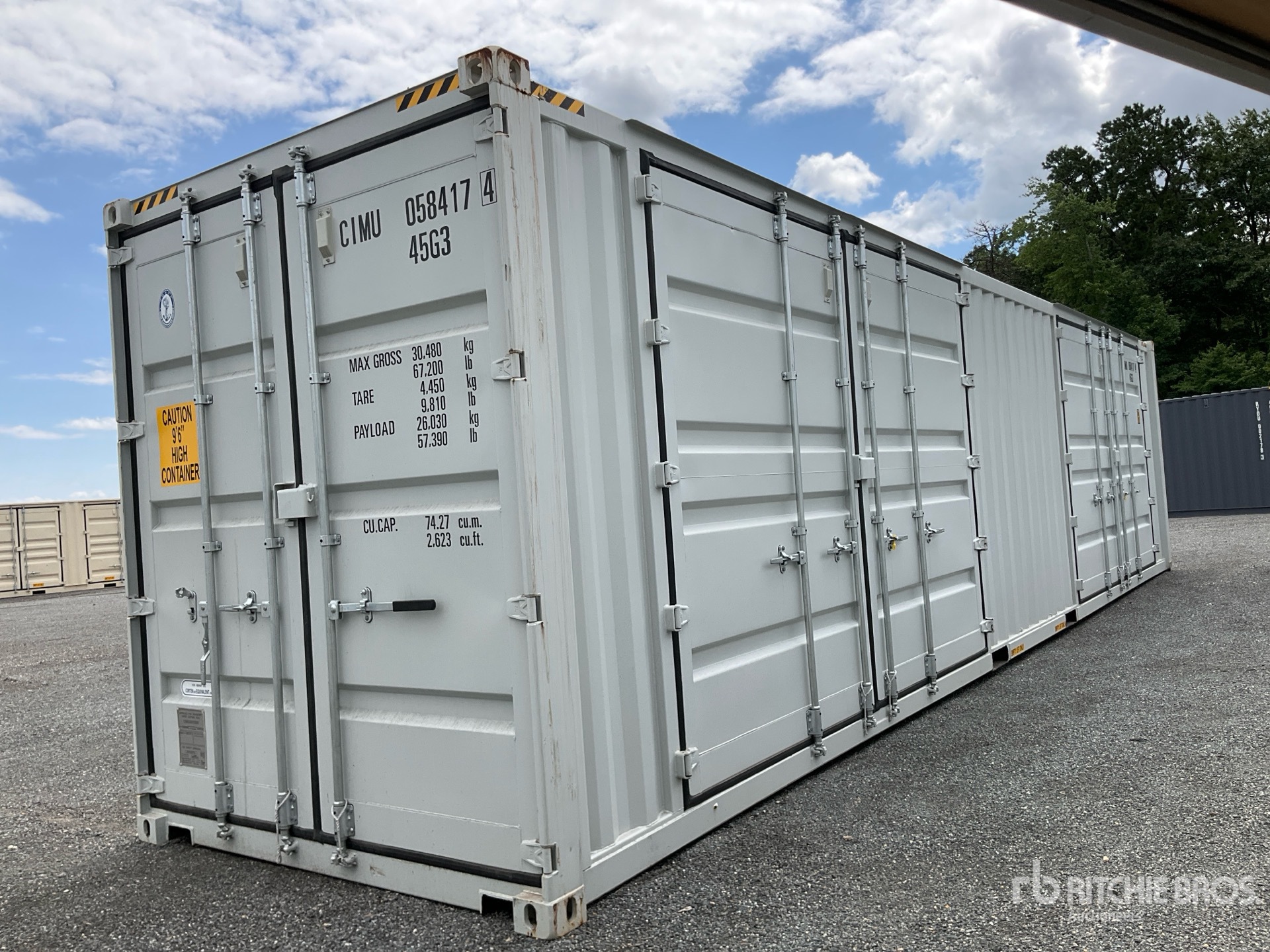 2026 40 ft High Cube Multi-Door Storage Container