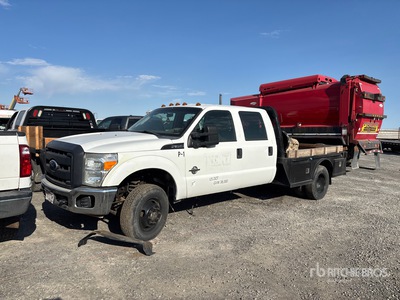 2011 Ford F-350 4x4 Crew Cab Flatbed Truck
