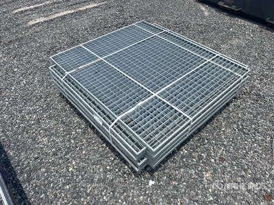Quantity of (8) 42.5 x 48 x 1.5 Hot Dipped Galvanized Grates