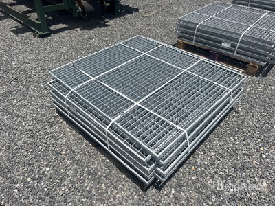Quantity of (8) 42.5 x 48 x 1.5 Hot Dipped Galvanized Grates