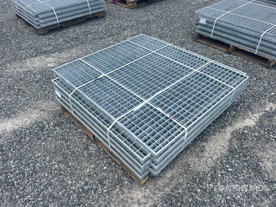 Quantity of (8) 42.5 x 48 x 1.5 Hot Dipped Galvanized Grates