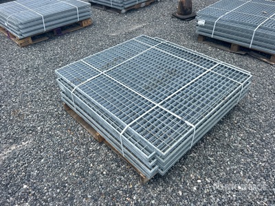 Quantity of (8) 42.5 x 48 x 1.5 Hot Dipped Galvanized Grates