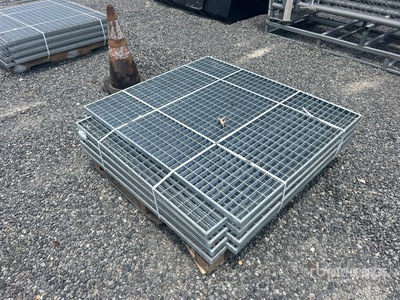 Quantity of (8) 42.5 x 48 x 1.5 Hot Dipped Galvanized Grates