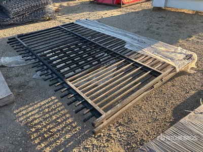 2026 SKLP SK-HLM20 20 ft x 7 ft Wrought Iron Bi-Parting Brama wjazdowa (Unused)