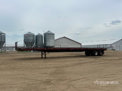 1997 Load King 53 ft T/A Flatbed Trailer