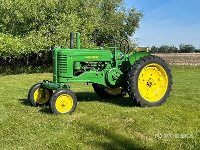 John Deere A 2WD Wide Front Antique Tractor