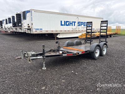 2019 Miska 10 ft T/A Remolque Portamaquinaria