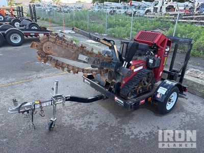 Toro TRX300 Tracked Trencher w/2022 Teske T22979 Trailer