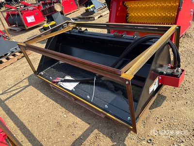 2026 Raytree RMRB72 72 in Power Rake Skid Steer Bucket (Unused)